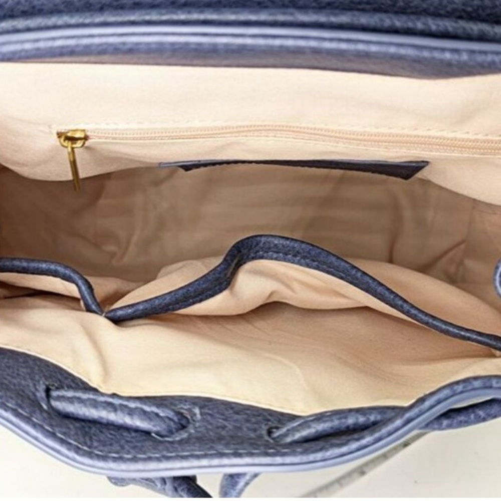 Women’s Style & Co Whipstitch Moonlight Blue Backpack Bag - Picture 6 of 6